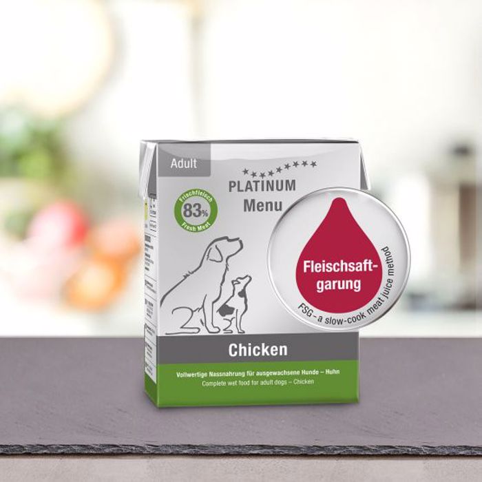 PLATINUM MENU uGI TROFI SKuLOu ADULT CHICKEN 375gr